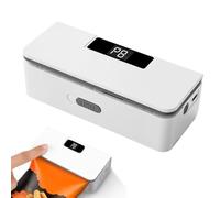 SKIKHN Mini Scelleur, 2 en 1 Scelleuse de Sacs Magnétique avec Cutter Caché, Rechargeable Mini Machine à Sceller avec Aspiration Magnétique, 8 Niveau Chaleur, pour Plastique, Frites, Stockage