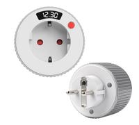 SKIKHN Prise Minuteur, 1 Minutos a 24 Horas Countdown Timer Prise, Minuteur Prise avec Affichage LED, 16A 3680W, pour Appareils Électroménagers