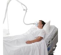 SKIKHN Support de Tuyau CPAP, 138CM CPAP Support de Tuyau et Support de Tuyau, Stable et Réglable Tuyau CPAP Hose Holder pour éviter les Fuites et l'enchevêtrement, Flexible pour Table, Chevet