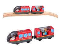 SKIKHN Train de locomotives à Piles, Locomotive Electrique, Ensemble de Jouets Magnétique de Train électrique, Train à Batterie, Compatible avec Thomas, Brio, Jouet pour Tout-Petits pour dès 3 Ans