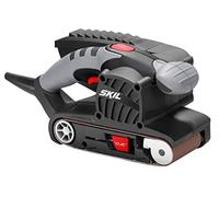 Skil 1215AA Ponceuse à Bande (650W, 76 x 457 mm, Centrage automatique de la Bande, Sac à Poussière, Bande abrasive)