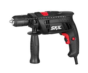 Skil 6290AA Perceuse à Percussion avec Mandrin Autoserrant (710W, Variateur de Vitesse, Poignée, Butée de profondeur, Set d'accessoires 3 pièces)
