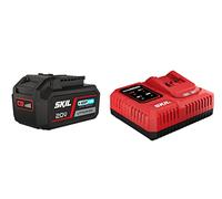 SKIL BC1E3111AA Batterie avec Chargeur 3111 AA (Batterie Outil 4,0 Ah, 18 V, avec indicateur de Charge LED, avec Chargeur de Batterie, Temps de Charge 0,83 Heures)