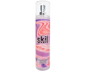 SKIL - Brume Parfumée Femme Pailletée Sweet Temptation - Collection Summer Crush - Parfum Coco Vanille - Flacon Vaporisateur 250 ml - Fabriqué en France à Grasse
