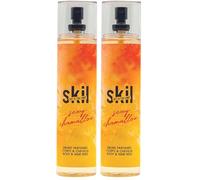 SKIL - Brume Parfumée Femme Sexy Chamallow - Collection Milky Way - Parfum Vanille Poire - Flacon Vaporisateur 250 ml - Fabriqué en France à Grasse (Lot de 2)