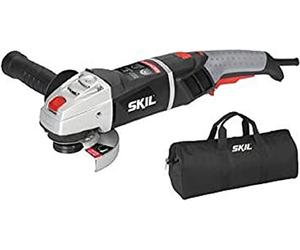 Skil Masters 9412MA Meuleuse d'Angle 125 mm à Variateur de Vitesse (1300 Watt, Démarrage Progressif, Limitation du Courant de Démarrage, Sac)