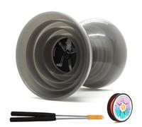 Skill Addicts Kit diabolo gris (comprend diabolo, baguettes, cordon de rechange et application d'apprentissage des astuces)