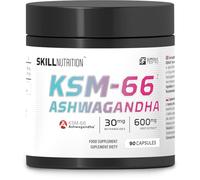 SKILL Nutrition Ashwagandha KSM-66 | 90 Capsules | 600mg Extrait de Racine Standardisé | Adaptogène : Stress, Récupération & Sommeil | Haute Biodisponibilité | Végétalien