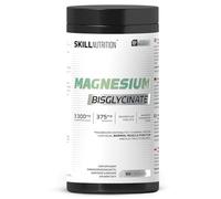 SKILL Nutrition Bisglycinate de magnésium | 375 mg de magnésium par portion | Forme chélatée hautement biodisponible | Soutient les muscles, le système nerveux et réduit la fatigue | 90 gélules