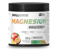 SKILL Nutrition Bisglycinate de Magnésium Poudre | 350mg | Forme Chélatée Haute Biodisponibilité | Saveur Passion-Pêche | Soutien Muscles & Système Nerveux | 480g