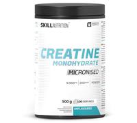 SKILL Nutrition Creatine - 500g | Créatine Monohydrate Micronisée pour une Meilleure Absorption et Performance | Soutient la Force, la Croissance Musculaire et la Récupération