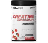 SKILL Nutrition Créatine Monohydrate Micronisée | Saveur Pastèque | Haute Absorption | Force, Croissance Musculaire & Récupération | Vegan & Halal | Format 500g