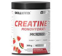 SKILL Nutrition Créatine Monohydrate Micronisée Watermelon | Haute Absorption, Saveur Rafraîchissante | Force, Muscle & Récupération | Vegan, Halal | Supplément Poudre | 300g