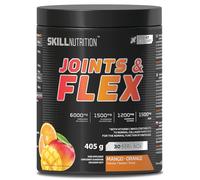 SKILL Nutrition Joints & Flex Mango-Orange | Peptides de Collagène, Glucosamine, Chondroïtine et MSM | Soutien Articulations et Cartilages avec Vitamine C | 405g Poudre | 30 Portions