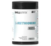 SKILL Nutrition L-Méthionine 500 mg | 120 gélules véganes | Acide aminé soufré, soutien à la synthèse des protéines | Sans sucre, sans matières grasses, Halal & Casher | Complément alimentaire