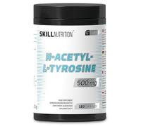 SKILL Nutrition N-Acetyl-L-Tyrosine 500mg - 120 Gélules Végétales | Forme Avancée de NALT à Haute Stabilité | Acide Aminé Acétylé | 100% Vegan, Halal & Casher