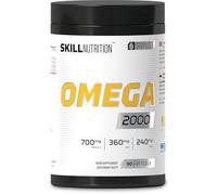 SKILL Nutrition Omega 2000-90 gélules | 2000 mg d'huile de poisson oméga-3 | 800 mg d'EPA + 400 mg de DHA par portion | Ultra-pure | Sans arrière-goût de poisson | Favorise la santé cardiaque
