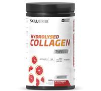 SKILL Nutrition Peptides de Collagène Hydrolysé Type I & III | Saveur Orange Sanguine | 18 Acides Aminés | Riche en Protéines | Soutien Peau, Cheveux & Articulations | 660g