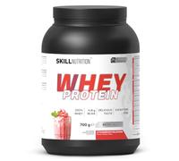 SKILL Nutrition Whey Protein | Protéine de Lactosérum | 23g Protéines par Portion | Haute Solubilité & Profil Riche en Acides Aminés | 700g | Saveur Milkshake Fraise