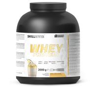 SKILL Nutrition Whey Protein | Protéine de Lactosérum | 23g Protéines par Portion | Haute Solubilité | Soutien Croissance Musculaire & Récupération | 2000g | Saveur Milkshake Vanille