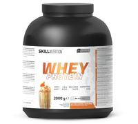 SKILL Nutrition Whey Protein | Protéine de Lactosérum | 23g Protéines par Portion | Haute Solubilité | Soutien Croissance Musculaire & Récupération | 2000g | Saveur Milkshake Caramel Salé