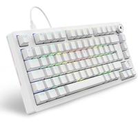 Skiller Sgk25 Clavier De Jeu Rvb, Disposition 75 %, Hot Swap, Commutateurs Lubrifiés Huano Red, Blanc