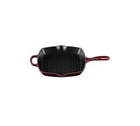 Le Creuset Skillet Gril en Fonte Émaillée, Carré, 26 cm, 2.86 kg, Garnet, 20183269490422