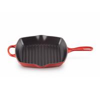 Skillet Gril en fonte émaillée Carré 26 cm Cerise