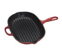 LE CREUSET Skillet gril ovale en fonte émaillée 32 cm Cerise