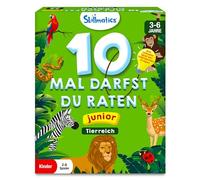 Skillmatics Jeu de cartes - 10 fois vous pouvez deviner le royaume animalier junior, cadeaux et apprentissage passionnant pour les enfants de 3 à 6 ans