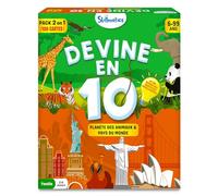 Skillmatics Jeu de Cartes Devine en 10 kit Animaux et Pays, Cadeaux pour Les Enfants de 6 Ans et Plus, 100 Cartes à Jouer