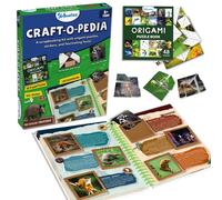 Skillmatics Kit de scrapbooking et livre de puzzles en origami 48 puzzles pliables faire soi-mme avec encyclopdie amusante, jouet d'apprent