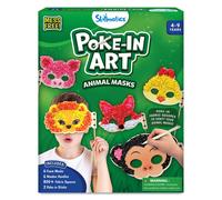 Skillmatics Poke-in Art - Masques d'animaux amusants sans gchis pour les enfants Kits de bricolage en bois Cadeaux d'activits cratives pour fi