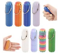 Skills Borderline Lot de 8 petites balles de hérisson en métal - Balle d'acupression sans fil - Balles de pression - Pour soulager le stress ou masser les mains, le dos, les jambes et les pieds