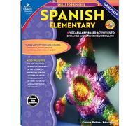Skills for Success Spanish Elementary Workbook-Grades K-5 Vocabulary Building Exercises and Activities for Kids, Homeschool or Classroom Use (128 pgs)