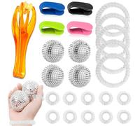 Skills Set de 4 balles de massage hérisson, 4 clips d'acupression, 10 anneaux de pression sans fil, 5 bracelets de massage avec appareil de massage des doigts, kit Skills Borderline, outils de panique