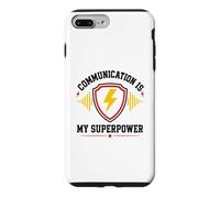 Skills Teamwork Quote Communication is My Superpower Coque pour iPhone 7 Plus/8 Plus