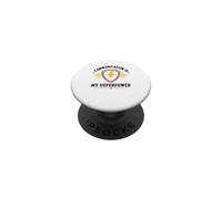 Skills Teamwork Quote Communication is My Superpower PopSockets PopGrip Adhésif
