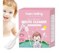 Skim Lot de 30 nettoyeurs de gaze pour la langue - Portable et confortable - Pour le soin des dents et de la langue chez les bébés et les