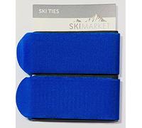 SkiMarket Cravates de ski - Jumbo Paire d'attaches de ski 7 couleurs étonnantes (bleu)