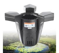 Skimmer De Bassin Flottant - Skimmer À Aspiration avec Pompe, Cordon d'alimentation De 10 M, Filtre De Purification des Plantes Aquatiques pour Le Nettoyage des Bassins Et Lacs Extérieurs De Jardin