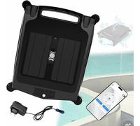 Skimmer De Piscine Robotique Solaire, Nettoyeur Skimmer De Piscine avec Support APP, avec Évitement Automatique d'obstacles, Nettoyage De Mur Et De Ligne d'eau, pour L'aspirateur De Piscine