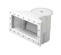 Skimmer mural standard à large bouche pour piscines de Liner avec turbine de retour Blanc