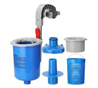 Skimmer pour piscines exposées,Ensemble d'écumoire de piscine au sol mural - Fournitures de nettoyage automatique pour collier gonflable et cadres en métal pour le jardin et l'utilisation quotidienne