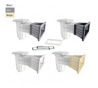 Pièce à sceller piscine - Skimmer 15L liner/béton - modèle Easyline - Gris de AstralPool