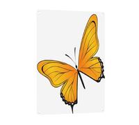 Skin Art en aluminium antirouille pour hôtels et bureaux Motif papillon 20,3 x 30,5 cm