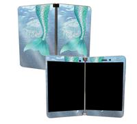 Skin brillant des paillettes brillantes de Mighlyskins pour Microsoft Surface Duo - Je suis vraiment une sir ne | Finition de paillettes de brill