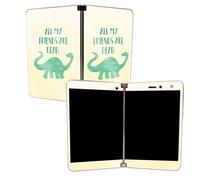 Skin brillant des paillettes brillantes de Mighlyskins pour Microsoft Surface Duo - Tous mes amis sont morts | Finition de paillettes de brillanc