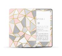 Skin brillant pailleté MightySkins compatible avec Amazon Kindle Paperwhite 5 6,8 pouces 11e génération (2021) - Polygone or rose | Finition pail