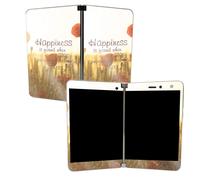 Skin brillant pailleté MightySkins pour Microsoft Surface Duo - Be Happy | Finition brillante, protectrice et durable | Facile à appliquer, à ret